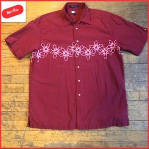 Vintage Tommy Hilfiger Hawaiian Shirt L